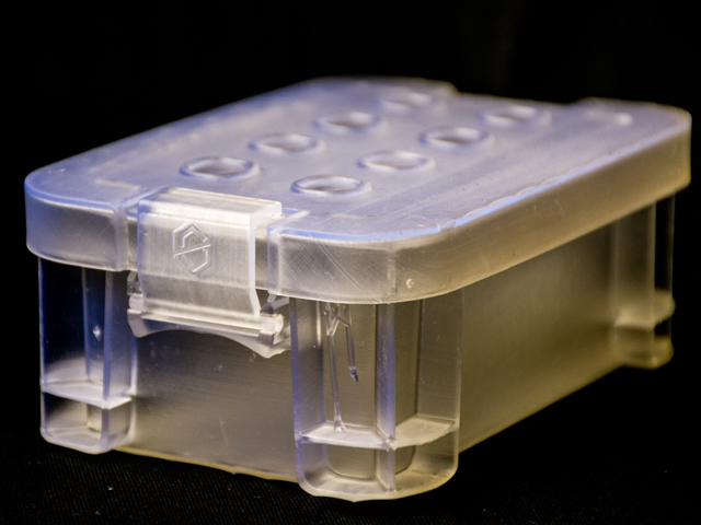 SLA resin printed case, translucent finish